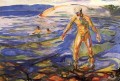 hombre bañándose 1918 Edvard Munch